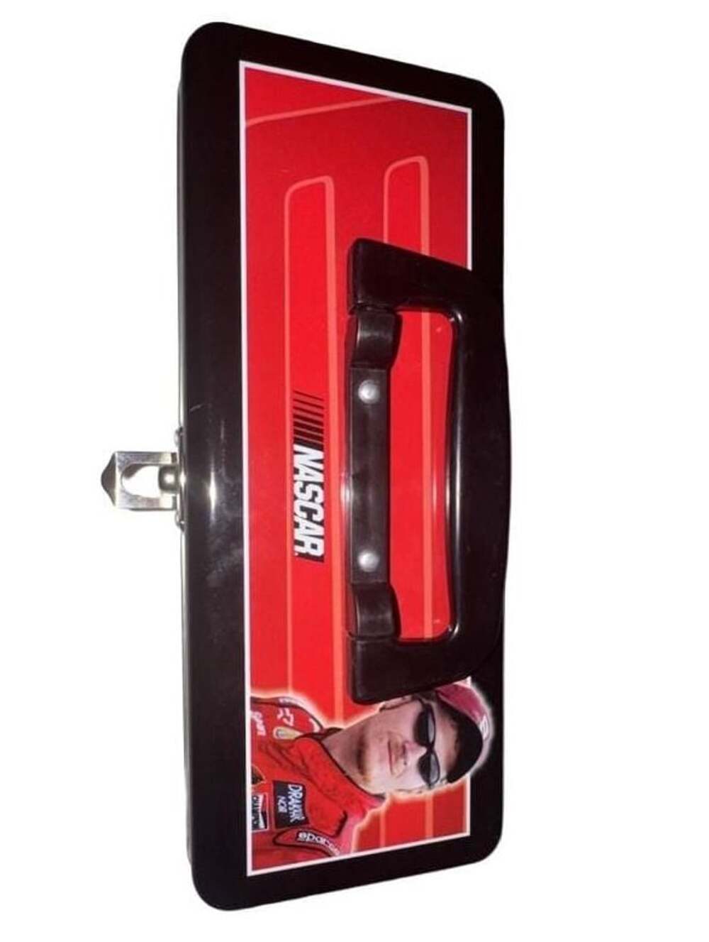 Collectible NASCAR Dale Jr Metal Mini Lunchbox Tin 8 Black Red